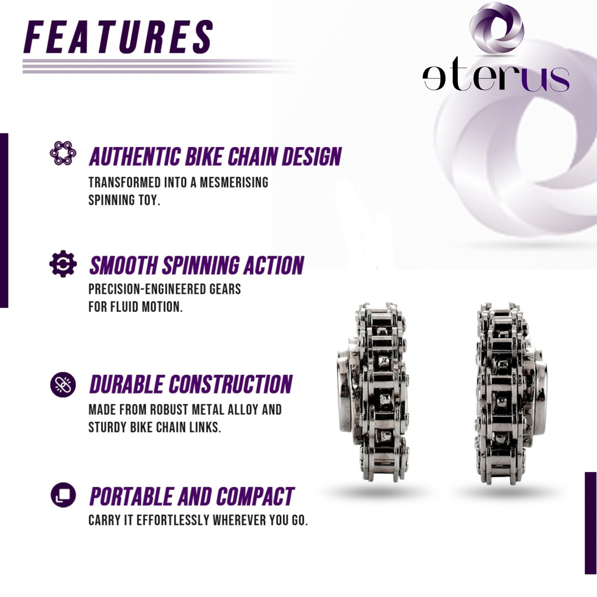 Bike Chain Gear Fidget Spinner