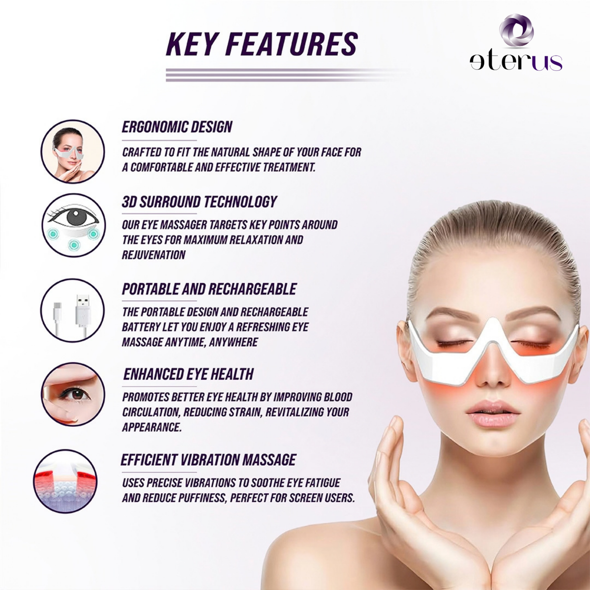 Under-Eye Red Light Massager