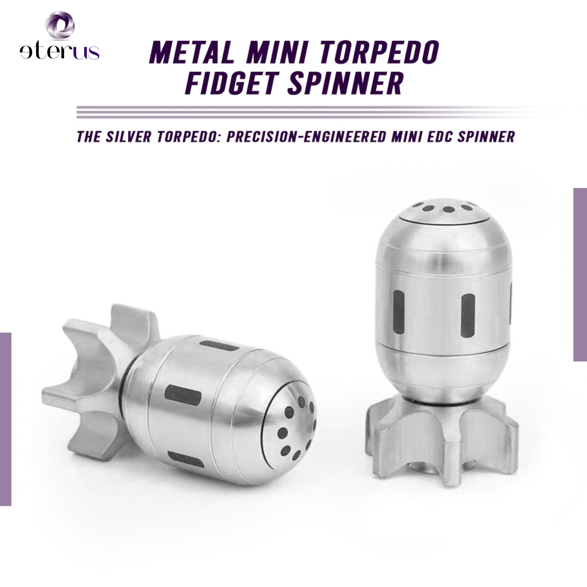 Metal Torpedo Fidget Spinner