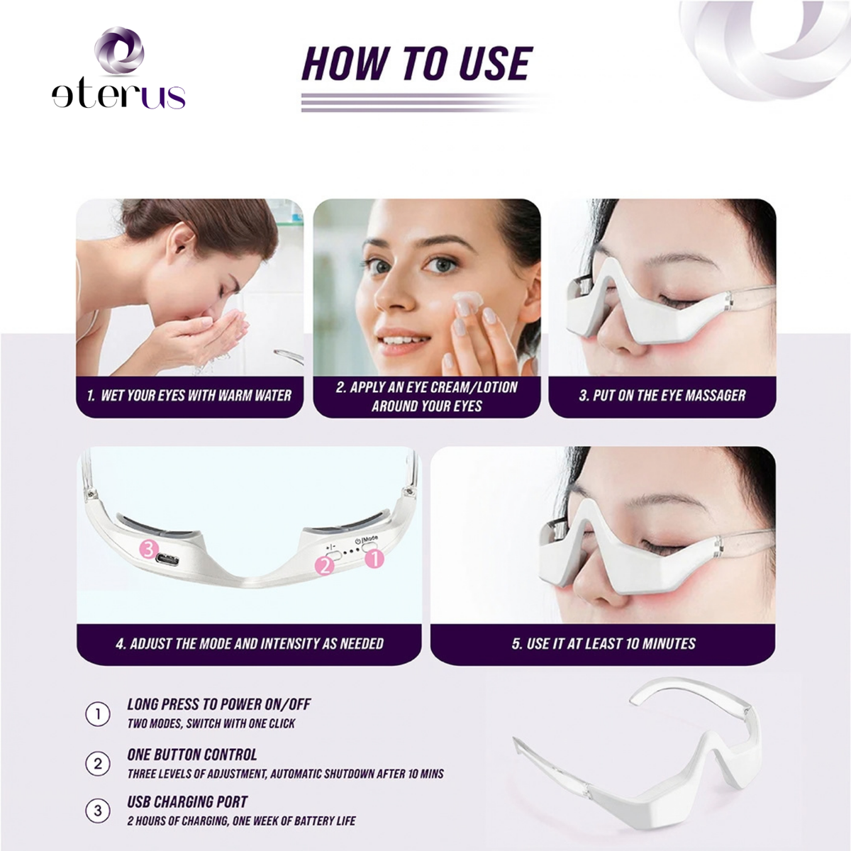 Under-Eye Red Light Massager