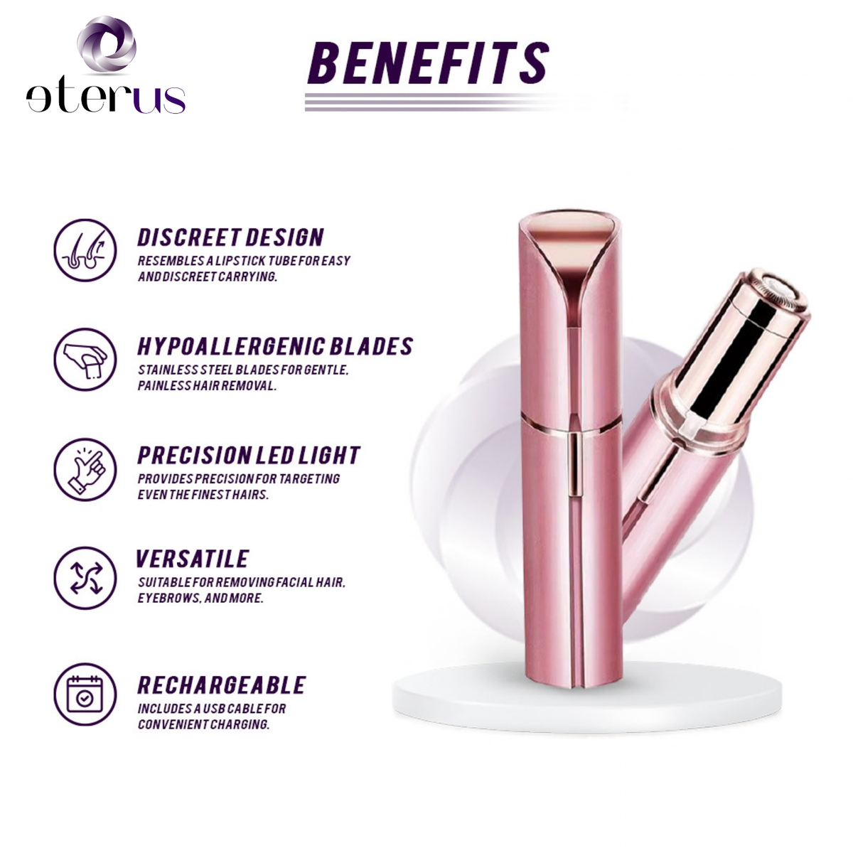 Painless Facial Hair Remover for Women