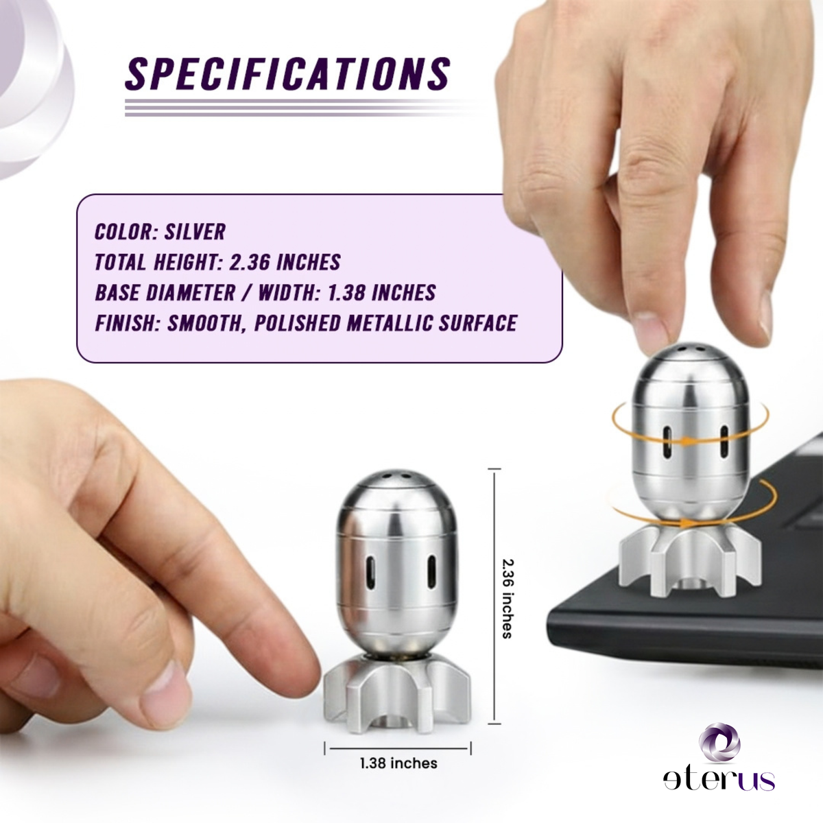 Metal Torpedo Fidget Spinner