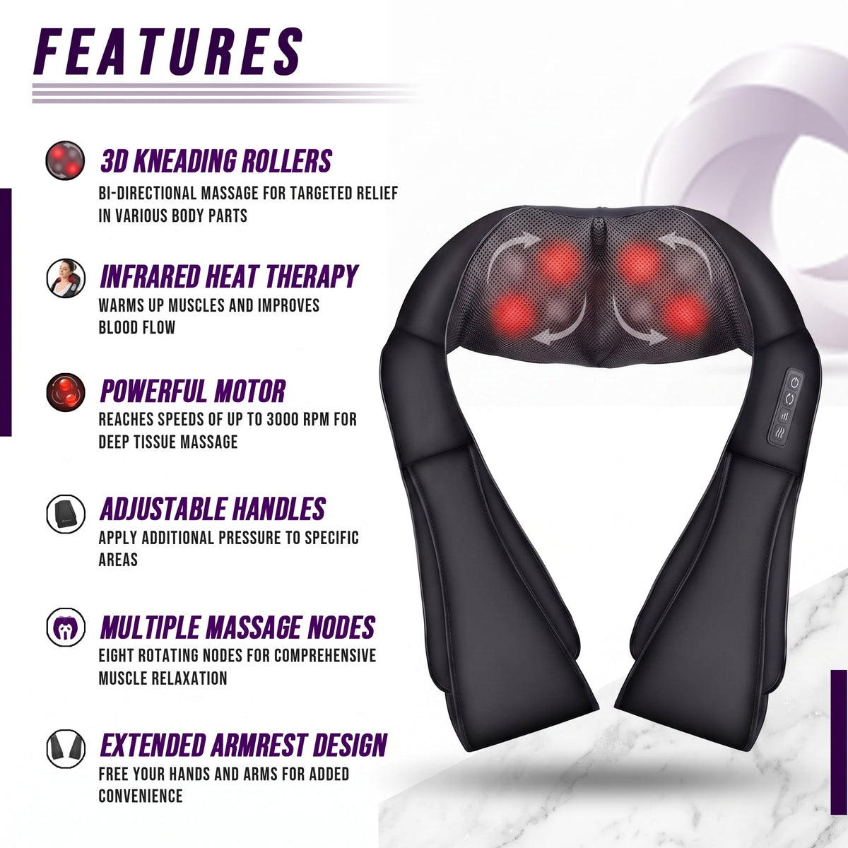 Neck & Shoulder Massager with Heat