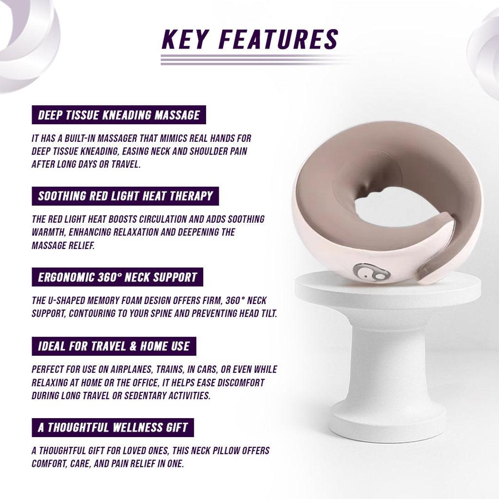 Heated Memory Foam Neck Pillow