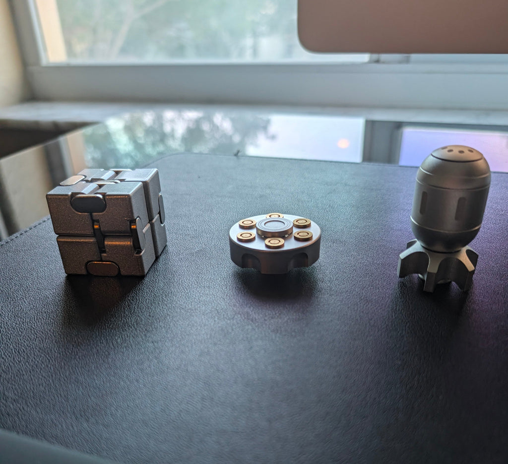 The Desktop Trio: Metal Fidget Gift Set