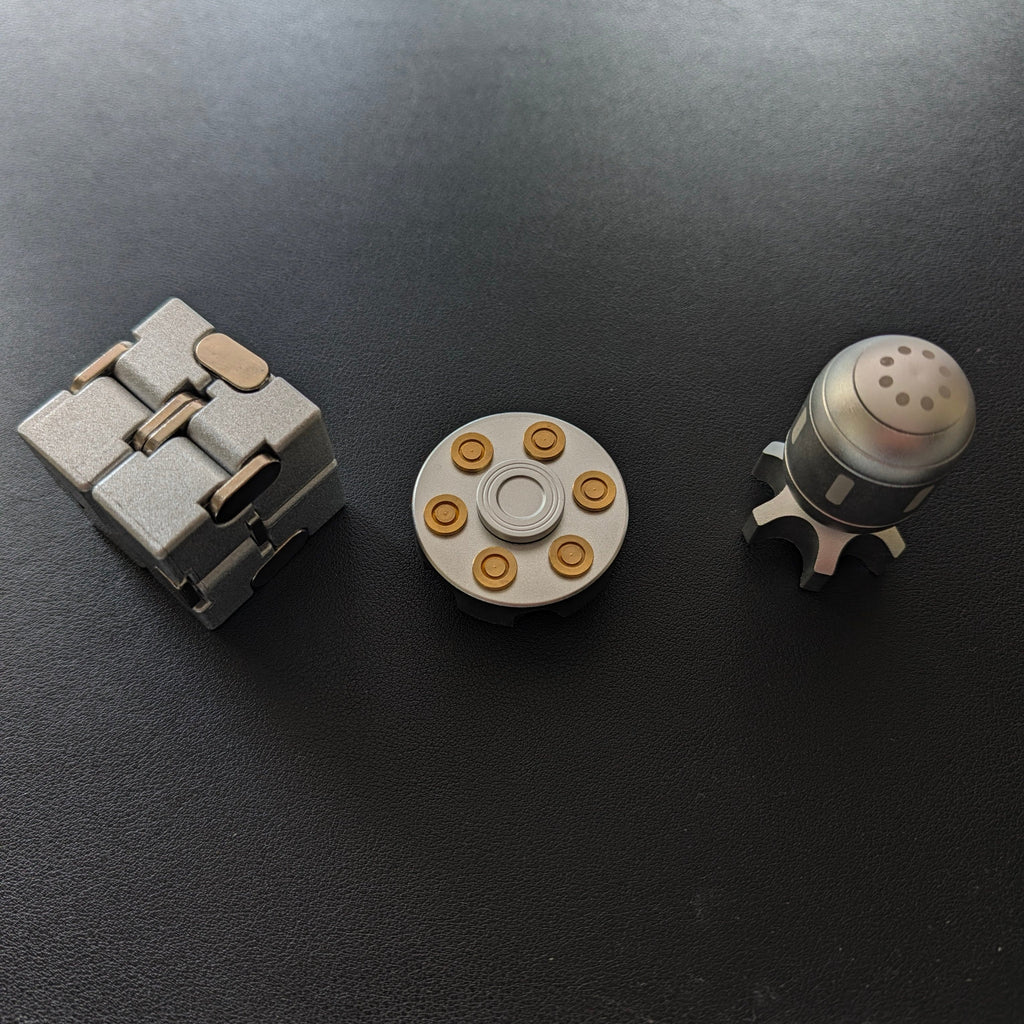 The Desktop Trio: Metal Fidget Gift Set