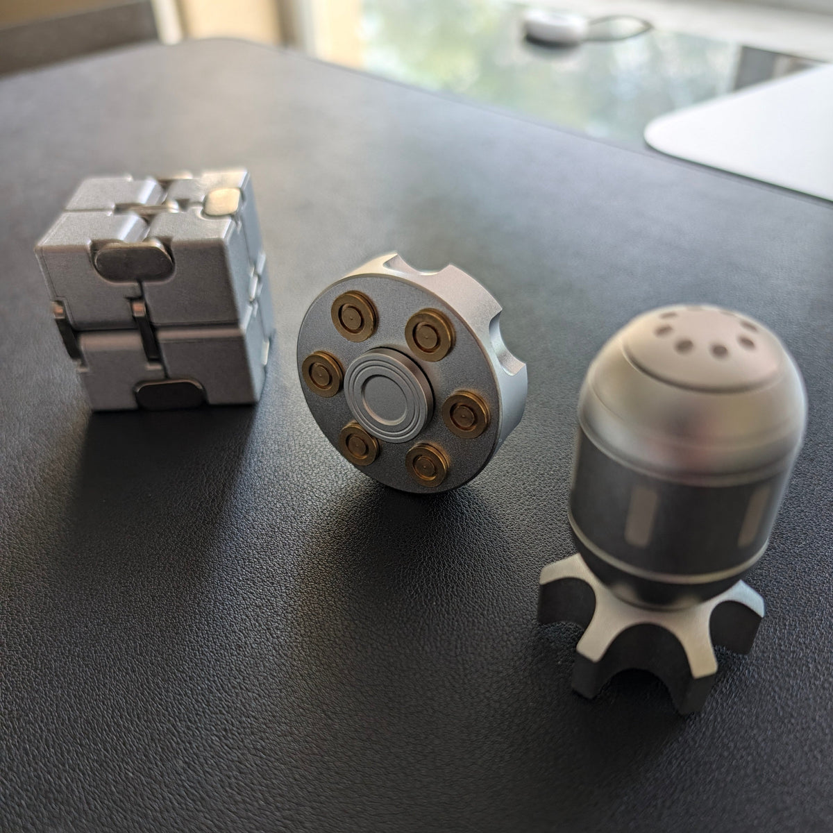 The Desktop Trio: Metal Fidget Gift Set