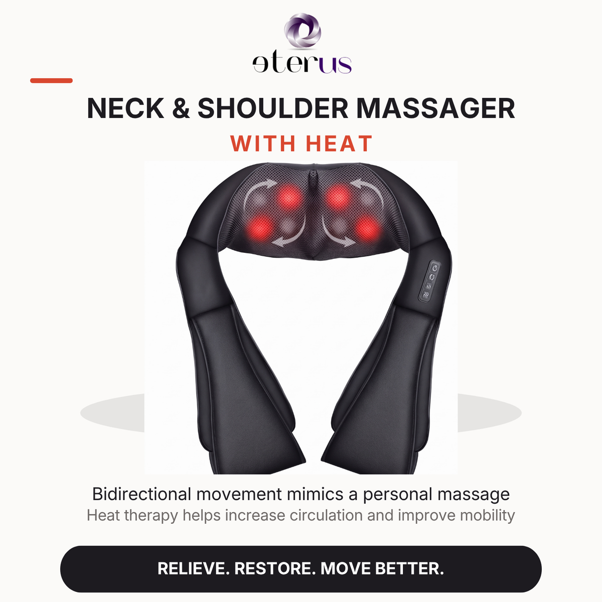 Neck & Shoulder Massager with Heat