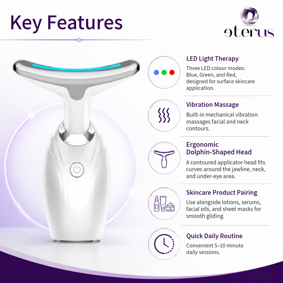 Neck & Face LED Beauty Device